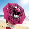 Pink Power Ranger 8 Ribs 3Fold Black Glue Uv Protection Umbrella Sun Protection Rainproof Compact Folding Umbrella For Travel Daily Use C924200
