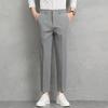 Light Business Summer Men's Casual Trousers Korean Version of Small Straight Business Men's Nine-point Light Luxury Trousers Men's