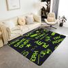 Erosebridal Cartoon Axolotl Area Rug 5x7 for Kids Boys Girls Bedside, Kawaii Axolotl Indoor Floor Mat Non Slip, Cute Reptiles Fish Sea Weed