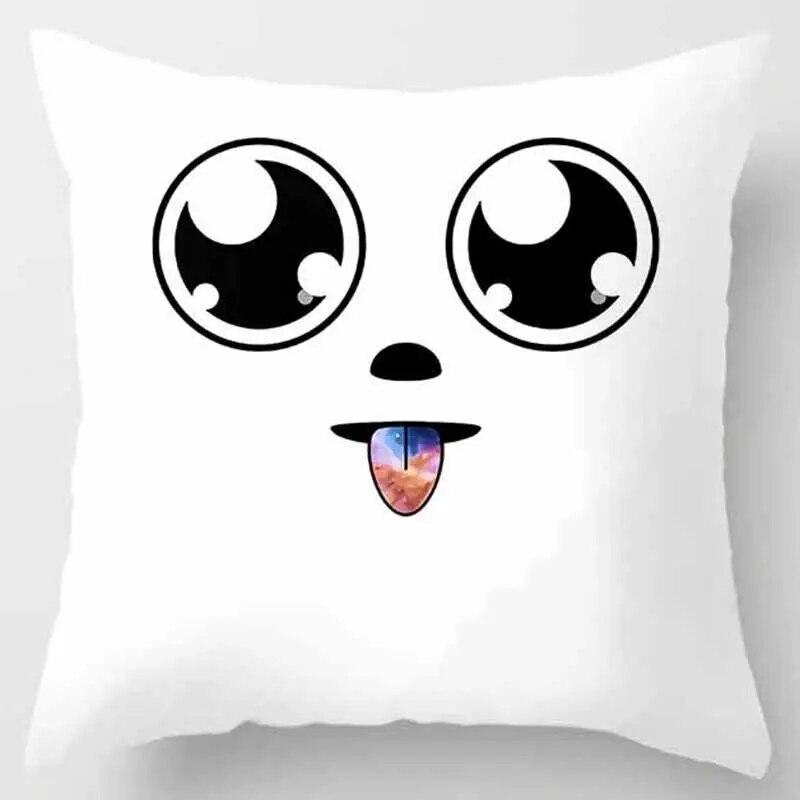 Cute Monster Throw Pillowcase  Home  Pillow Gift Children Boys Girls Room Bed Sofa