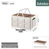 Aokedu Outdoor Foldable Storage Box with Wood Lid