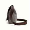 Men Minimalist Classic Textured Crossbody Bag, Fashion Casual Commuter Shoulder Pack, Ideal Daily Bag For Workplace Commute And Outdoor Travel Trips