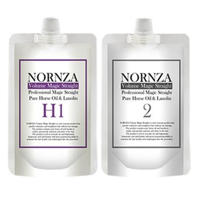 Kiaušinio trynio tūrio stebuklingi tiesinimo plaukams vaistai H200 normaliems plaukams 1-asis + 2-asis agentas, 400g, 1 rinkinys