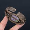 Purpurite Gemstone Jewelry Pure Copper Wire Wrapped Handmade Cuff/Bangle