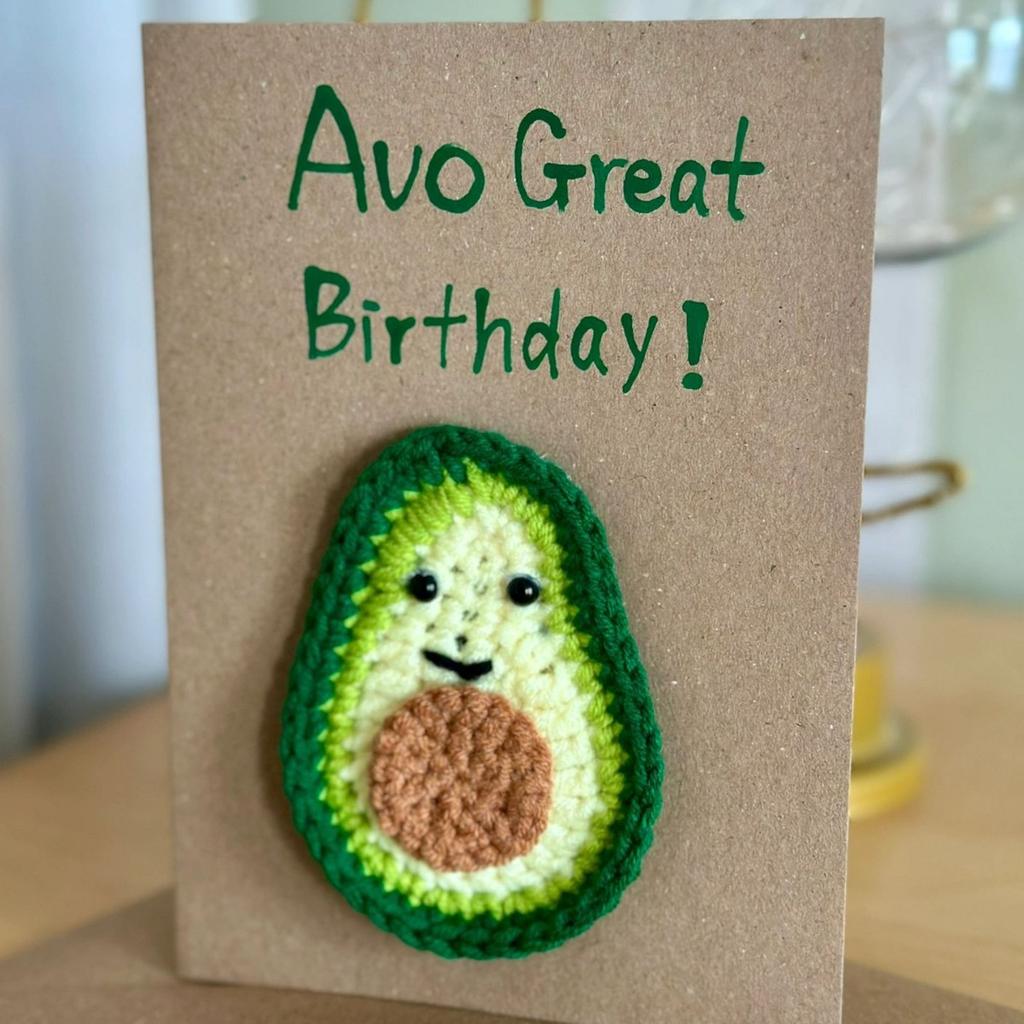 Handmade Crochet Greeting Cards, Cute Amigurumi Card Set For Valentine's Day Birthday Teacher's Day Mother's Day Christmas