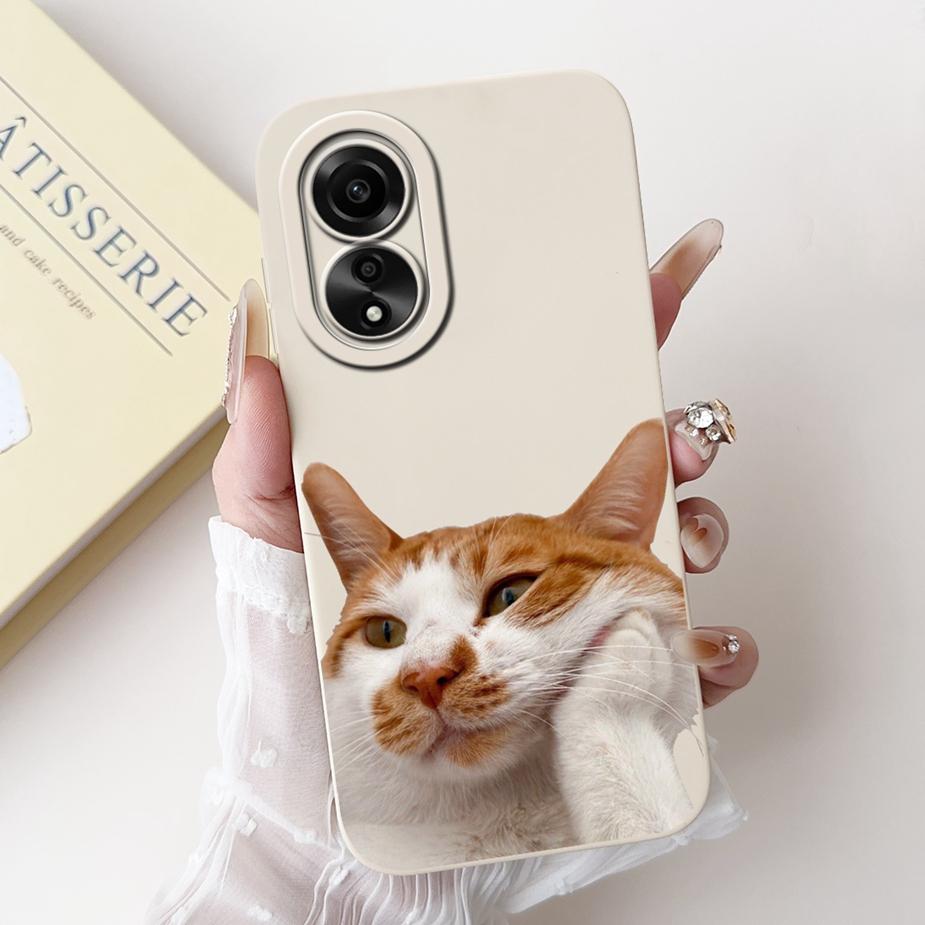 For Oppo A78 4G Case CPH2565 New Fashion Candy Painted Back Cover Shockproof Phone Case For Oppo A78 A 78 OppoA78 4G Soft Fundas