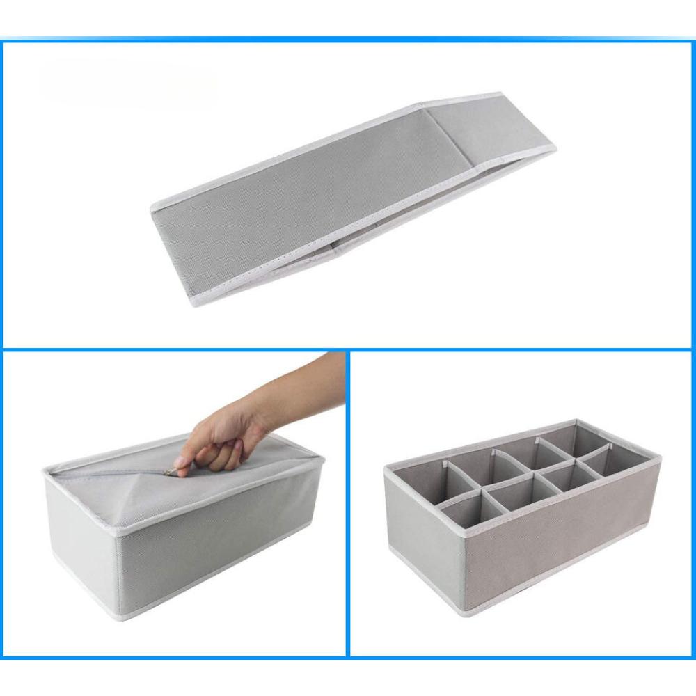 Wardrobe drawer organizer, 4-in-1 foldable compartment underwear set