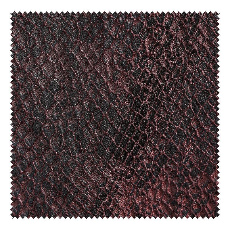 100x130cm Creative Texture Jacquard Fabric Red Black Snakeskin Mottled Plaid Vintage Washed Design Fabric DIY Clothing Material