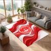 Aberdeen FC Soccer Football Pattern Soft Area Rug Non Slip Indoor Floor Carpet Sports Decor Mat for Bedroom