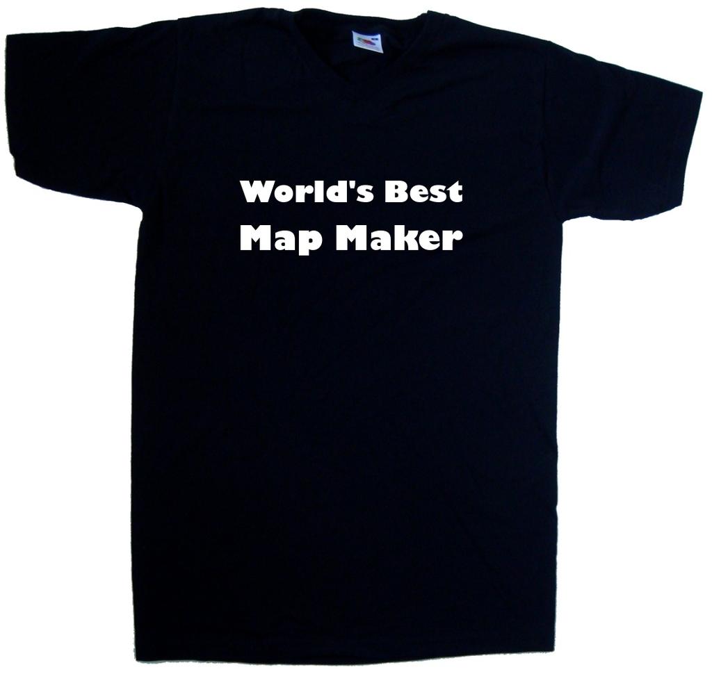 World'S Best Map Maker V-Neck T-Shirt