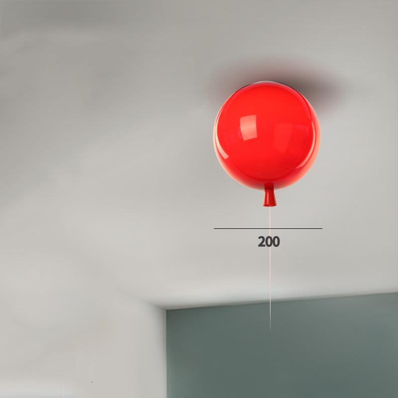 Modern 5 colors balloon acrylic ceiling light fixtures Kids Room home decor bedroom E27 bulb ceiling lamps with switch Luminaire
