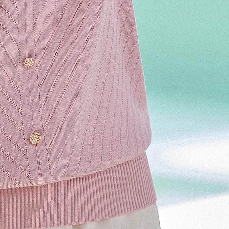 Paster Summer Faux Two-Piece Knit Short Sleeve T-Shirt