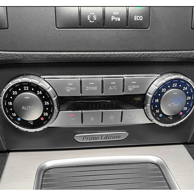 10pcs/Set Center Console Air AC Button Cover Trim Fit for Benz C CLS GL GLK ML W204 S204 W166 C218 X218 X164 X166 X204 W164 ABS