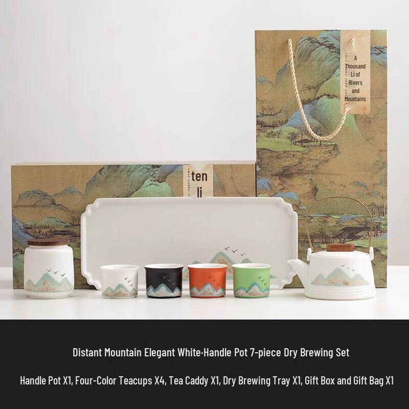 Ailan Huijia Qianli Jiangshan Gongfu Tea Set