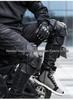 Men's Motorcycle Riding Protective Gear: Electric Hard Shell Knee & Elbow Pads for All-Season Outdoor Use.