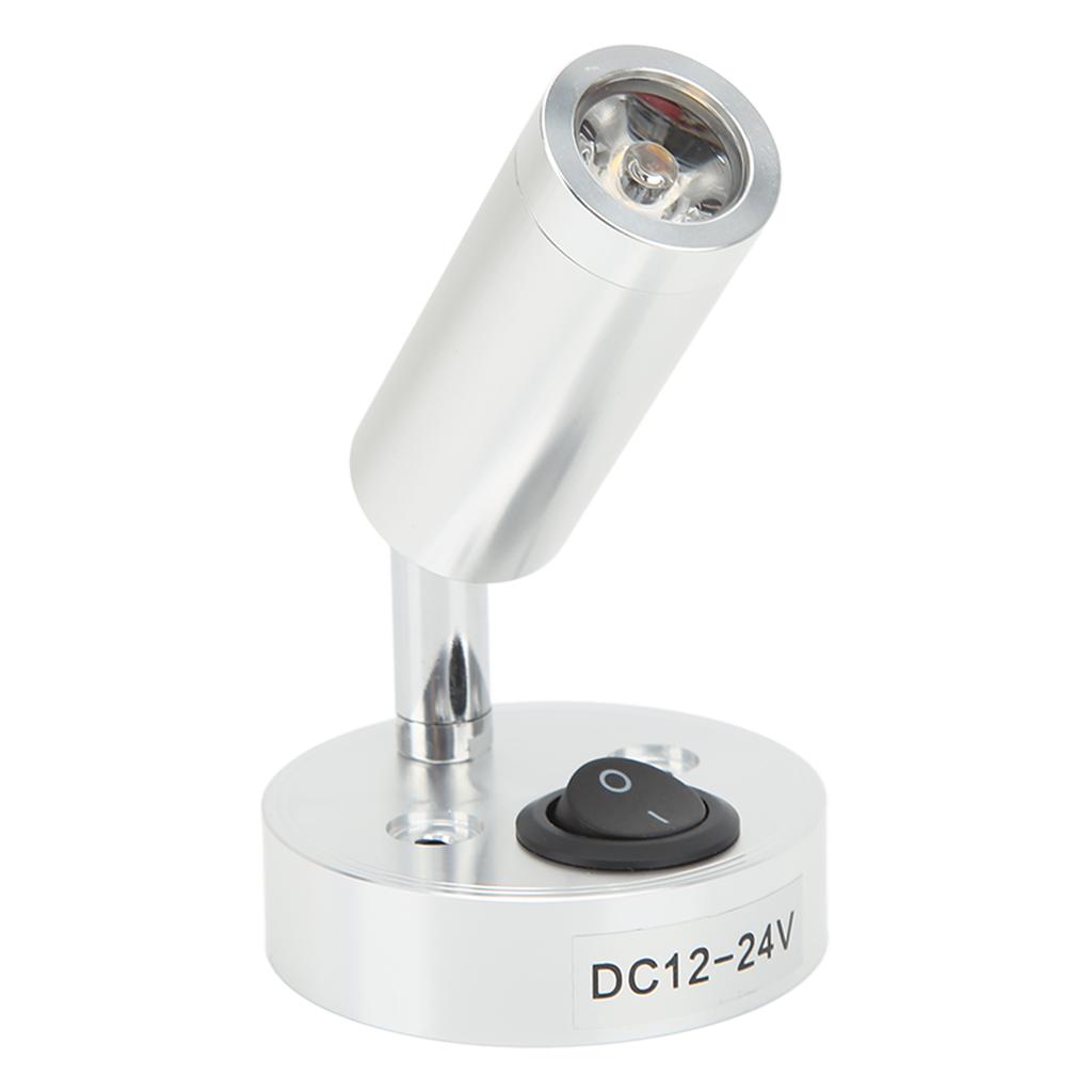 RV Bedside Reading Light Rotatable Wall Mount LED Spot Reading Light 3W with for Boat