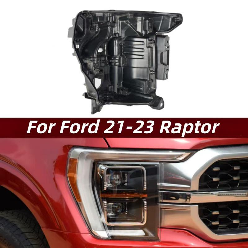 Compatible with 2021-2023 Ford Raptor Black Headlight Rear Housing, Original Import. Rear Housing - Driver Side/L