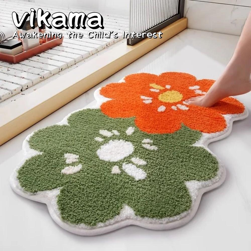 Ins Plush Bath Mat, Ultra-Soft Rug, Non-Slip Absorbent Doormat, Suitable for Bathroom, Bedroom, and Porch