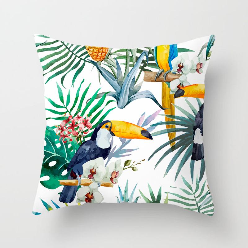 Ins Internet Celebrity Nordic Cactus Plant Peach Skin Car Sofa Pillow Cover Cushion Cover Home