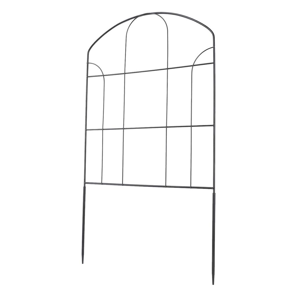 Iron Fence, Decorative Garden Border with Iron Wire Fence Panel for Flower Bed Edging, for Garden, Lawn, Terrace, Landscape, Roadside, Pet, and Vegeta