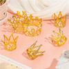 A84E-30Pcs Crown Cake Topper, Mini Baby Cupcake Crowns For Flower Arrangements Cupcake Baby Shower Wedding Decor