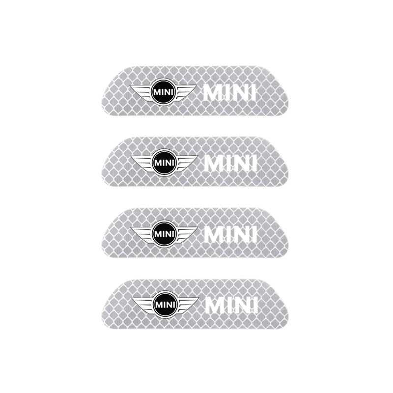 MINI Car Door Reflective Sticker Night Light Warning Decal For BMW MINI One Cooper JCW Countryman Clubman Cabrio Paceman Coupe