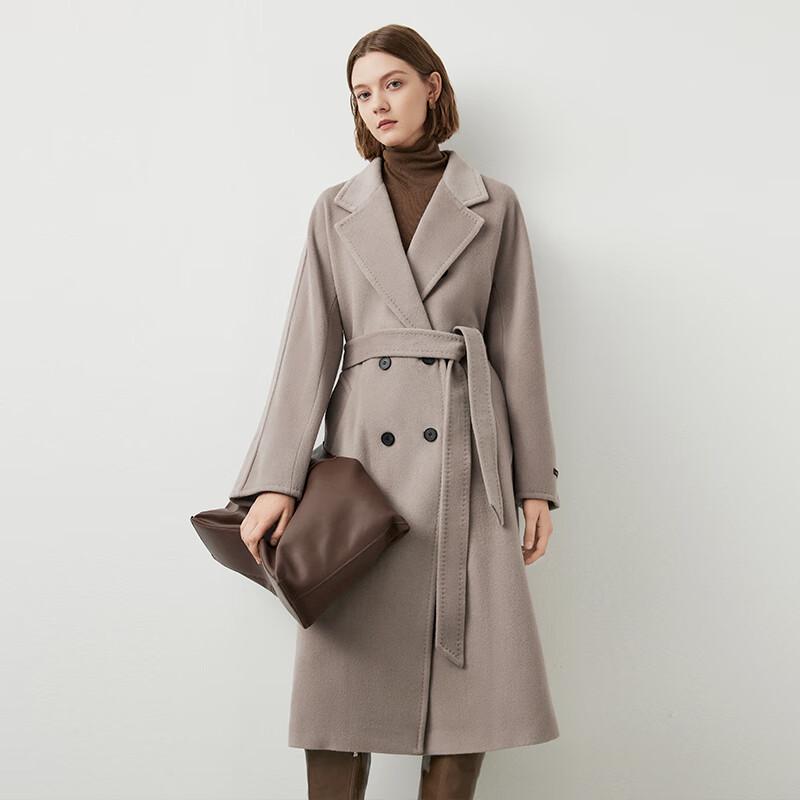 LANCY Women's French-Style Light Luxury Wool Coat