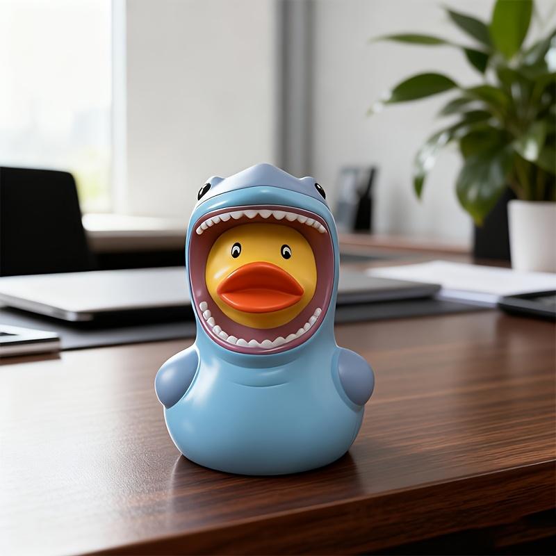 1pc Automotive Decoration - Shark Duck Desk Ornament, Living Room Home Car Dashboard Ornament