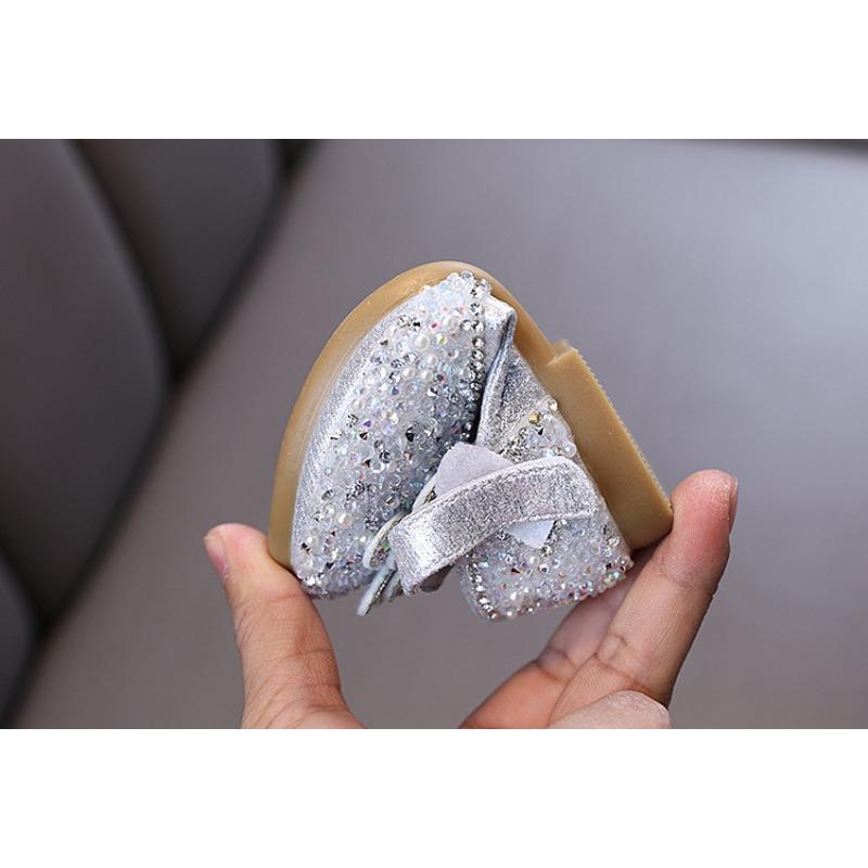 Autumn New Style Ladylike Baby Girl Children's Princess Rhinestone Single Shoes Leather Shoes Dance Performance Shoes