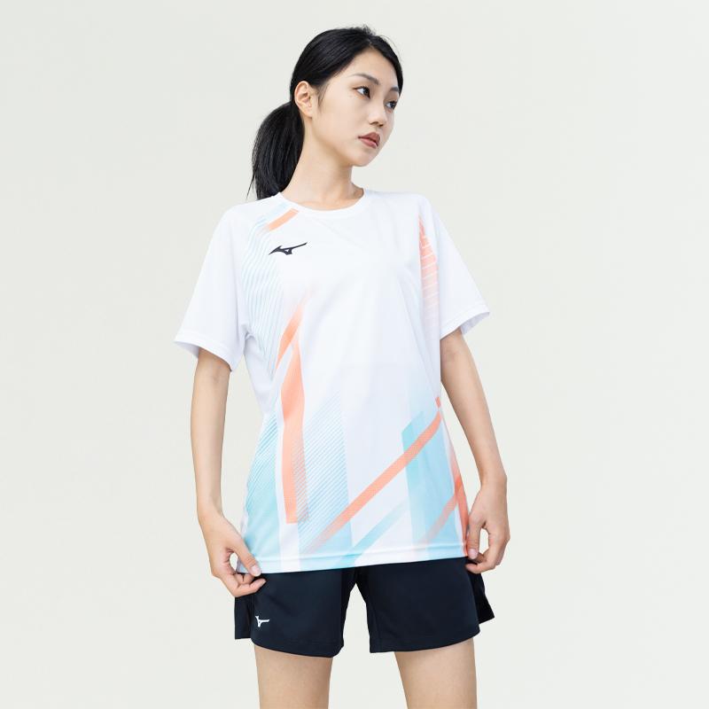 Mizuno T-Shirts Unisex Rundhalsausschnitt Moderat 72CA36Z1