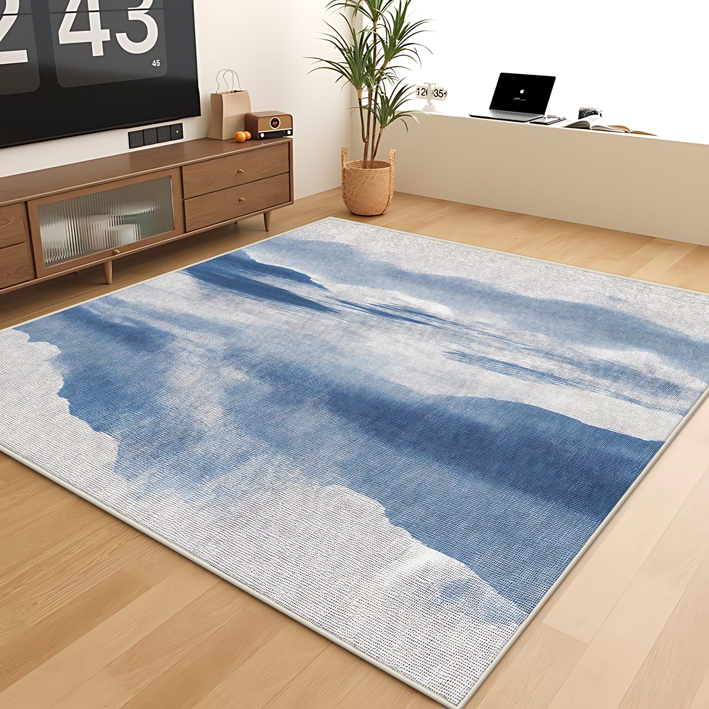 

Абстрактный Простой Стиль Противоскользящие Ковры для Гостиной Большого Размера Декор Комнаты Ковер для Спальни Однотонный Коврик для Украшения Кабинета Легко Чистить 60*90cm