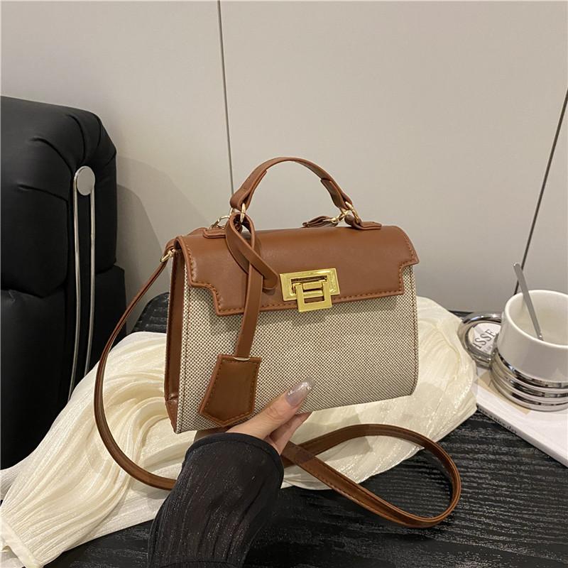 Premium texture handbag women's 2025 new trendy fashion versatile shoulder messenger bag retro foreign style small square bag