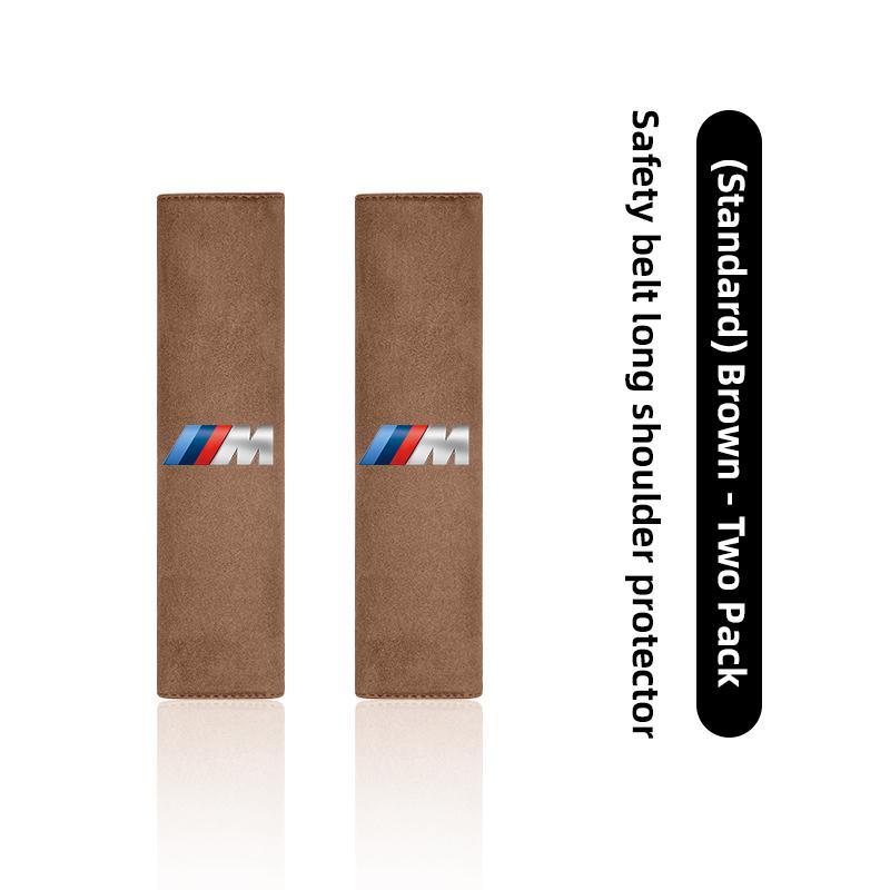 2Pcs Car Seat Belt Shoulder Protection Cover Decoration Valve Cap For BMW X1 X2 X3 X5 X4 X6 X7 iX3 F20 F10 F07 E70 E46 E90 E92 E gzjm96