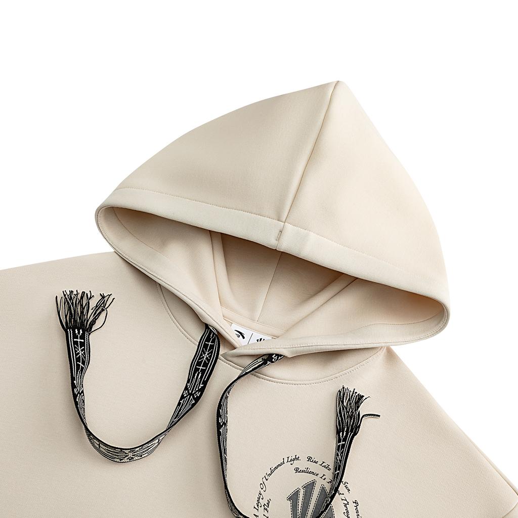 Anta Basketball Series Trendy Casual Hoodie Unisex Hoodies Mud-Sand-Gray 972631707-1
