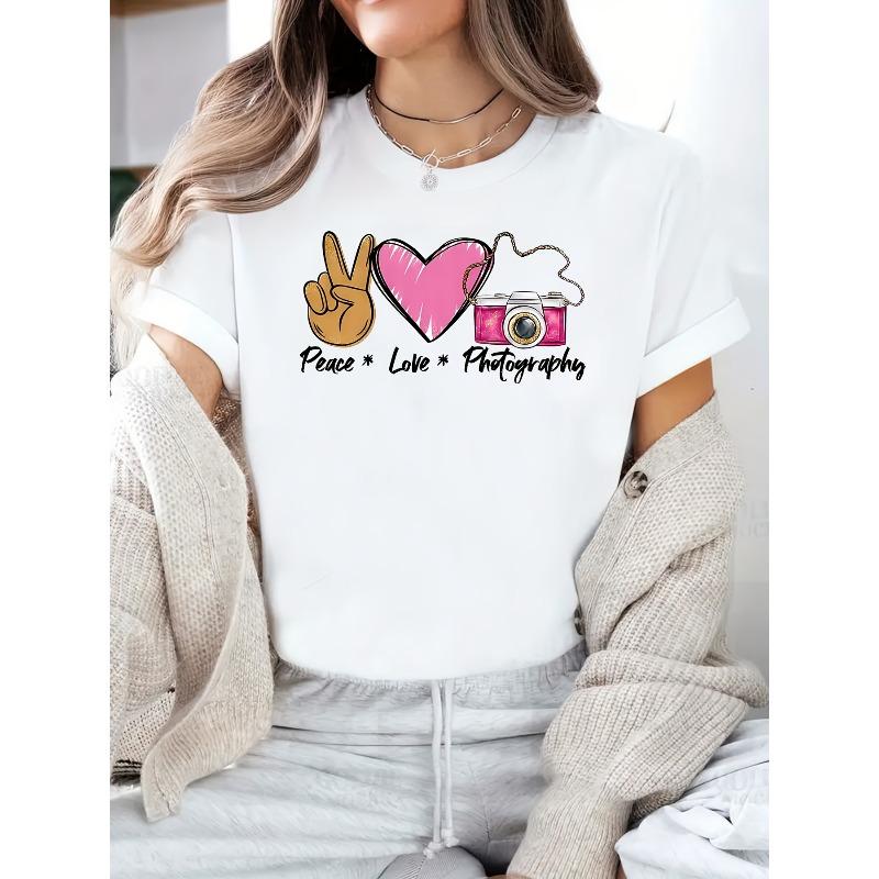 

Европейские размеры Жест мира, Любовь и Камера, Дом, Отдых, Мода, Универсальный, Повседневный, Спорт, Универсальный, Удобный Спортивный S белый