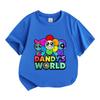 Kids Boys Girls Crew Neck Short Sleeve 100% Cotton T-Shirt, Cute Cartoon Colorful Character Printed Casual Tees for Children Summer Soft Breathable To