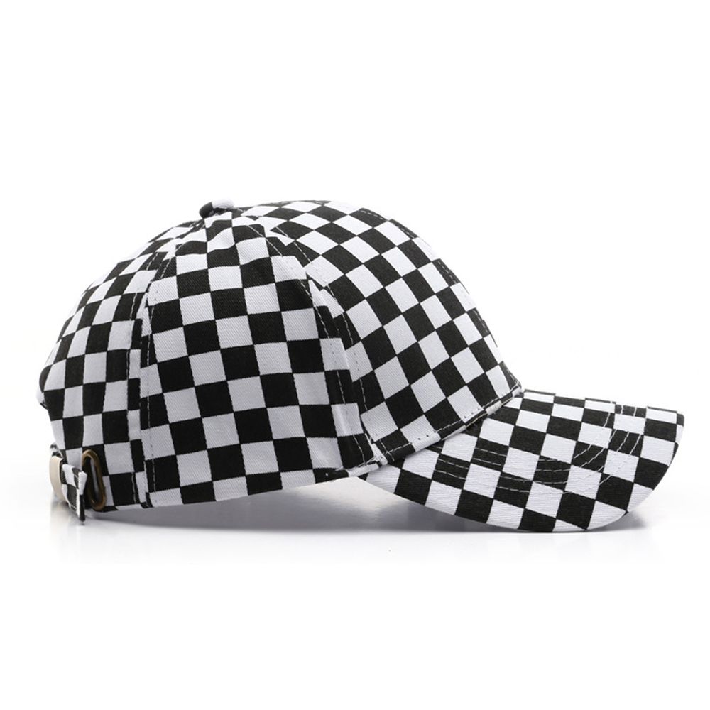 Sun Protection Cotton Plaid Lattice Grid Sports Checker Caps Women Baseball Caps Korean Sun Hat