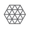 Coaster - Denmark Zone - Hexagonal - Silicone - Grey - Triangle Patterns