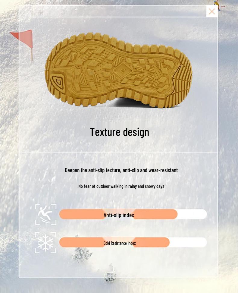 Jeep Kids' Thick-Soled Winter Boots - Boys' Cotton and Girls' Plush Snow Boots for 2025