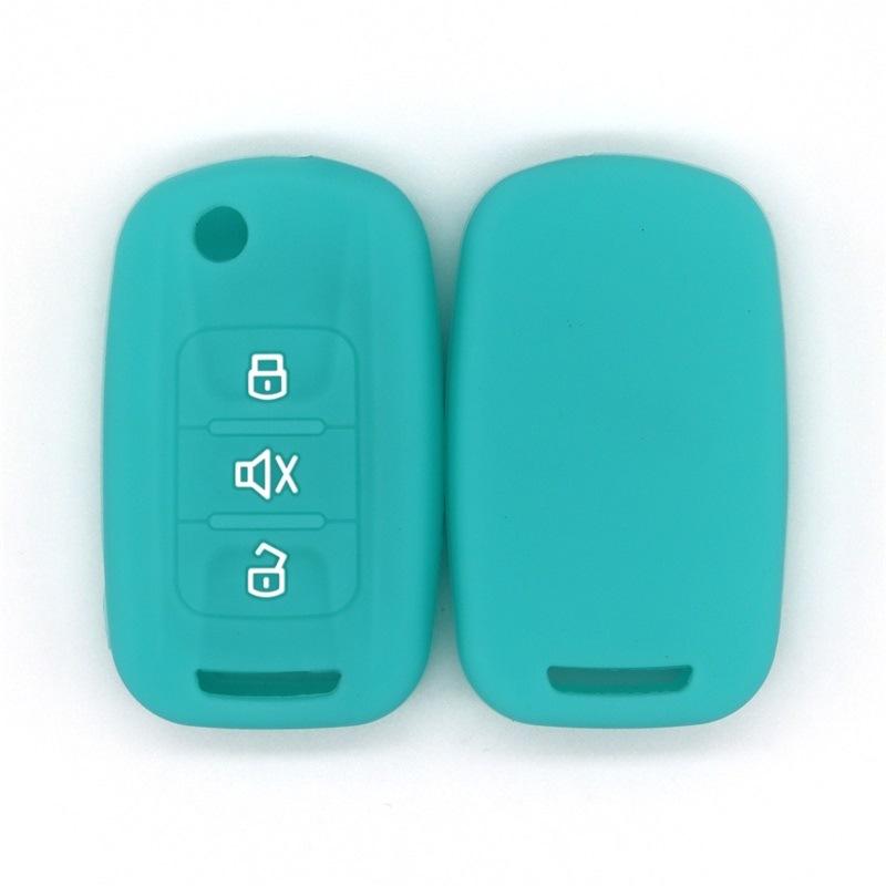 Suitable for Baojun Wuling Rongguang evs Hongguang s1 tail box 3-key silicone car key protective case soft glue
