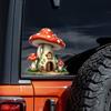 QT2056#15CM Whimsical Mushroom House Creative Decorative Stickers, Suitable for a Variety of Scene Decorations, Such As Cars, Trucks