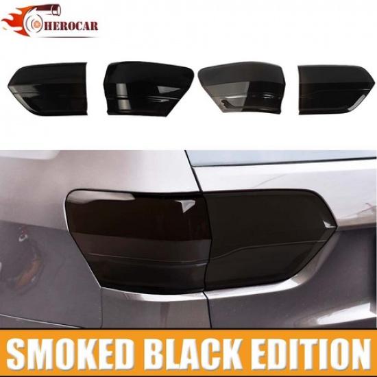 4x Smoked Taillight Covers for Jeep Grand Cherokee 2014- Tail Light Decor US