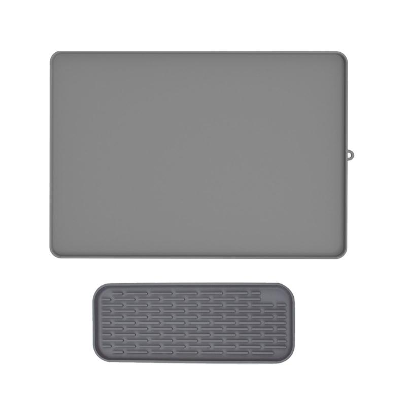 Food Grade Silicone Dish Drying Pad For Kitchen Counter Dish Rack NonSlip Surfaces Protectors Pad for Coffee Machine