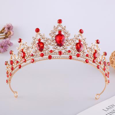 European and American Bride Crowns Alloy Rhinestone Princesses Children's Birthday Crowns Bride Wedding Headwear Wedding Accessories