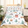 Camping Adventure King Queen Duvet Cover Equipment Hatchet Log Bedding Set Campfire Shovel Quilt Cover Polyester Comforter Cover
