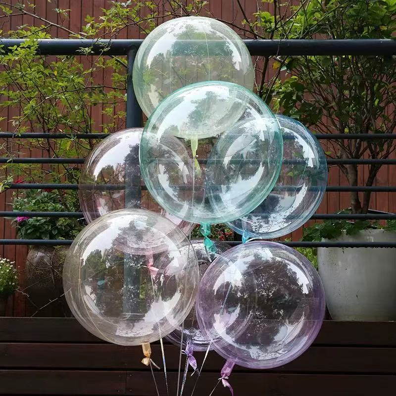 8pcs Crystal Popo Ball Transparent Color Popo Ball Used for Proposal, Wedding, Birthday, Photography Props, Shower Decoration
