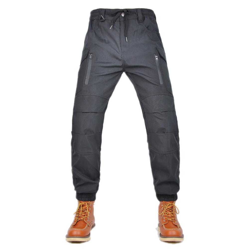 New product Motorcycle winter riding pants, waterproof, piled, thickened, windproof, high-waisted leggings, locomotive anti-drop pants for men