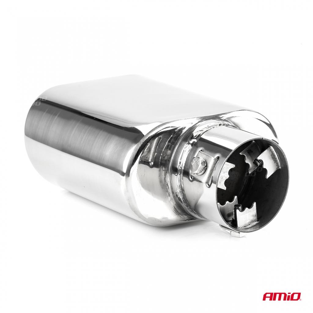 Exhaust Muffler Tip Stainless Steel Mt 019 Chrome Amio-02190