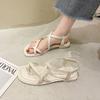 Internet Celebrity Sandals Women's Spring New Fashion Versatile Flat Shoes Fairy Style Ins Trendy Skirt Roman Shoes