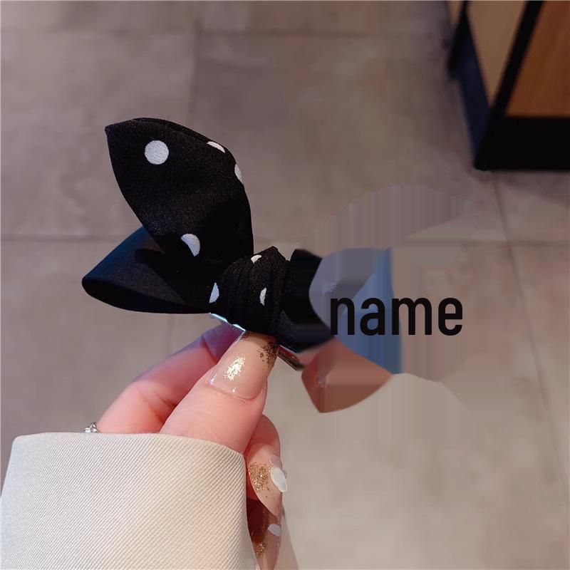 2024 High-End Rabbit Ear Hairpin for Women – Elegant Bangs and Top Clip Decorative Duckbill Clip